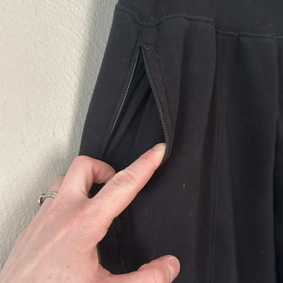 Athleta retro plush straight leg black sweatpants small - Picture 4 of 14